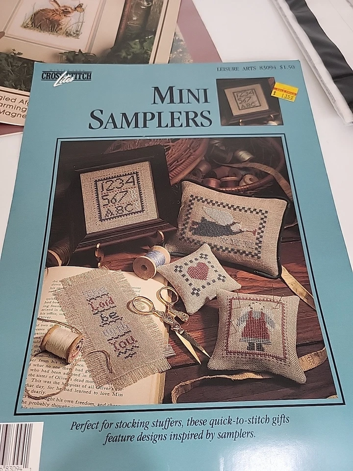 Vintage Cross Stitch Patterns Lot Of 5 - Image 2 of 4