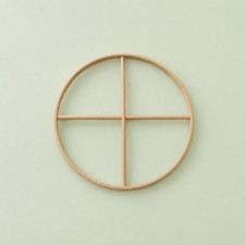 Hanging Bamboo Cross-Shaped Frame Sturdy Decor Balanced Stability for Bedroom