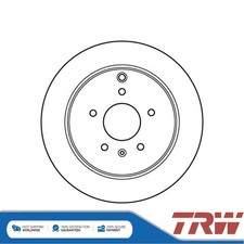 Adatto per Vauxhall Antara 2006-2015 Chevrolet Captiva 06- 2x dischi freno posteriori TRW