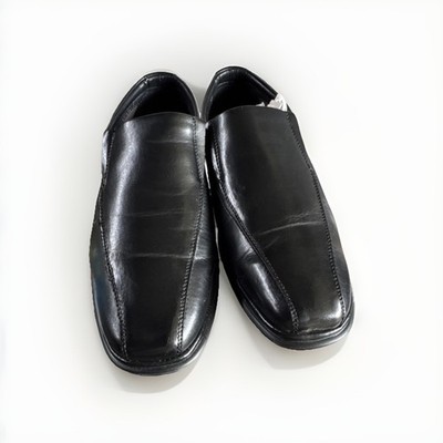 robertdavid Slip-On Dress Shoes Black Leather Square Toe EEE 054785 Glendale 11