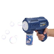 Blue Plastic Space Bubble Gun Set - 6 1/4" x 5 3/4", 2 Pcs