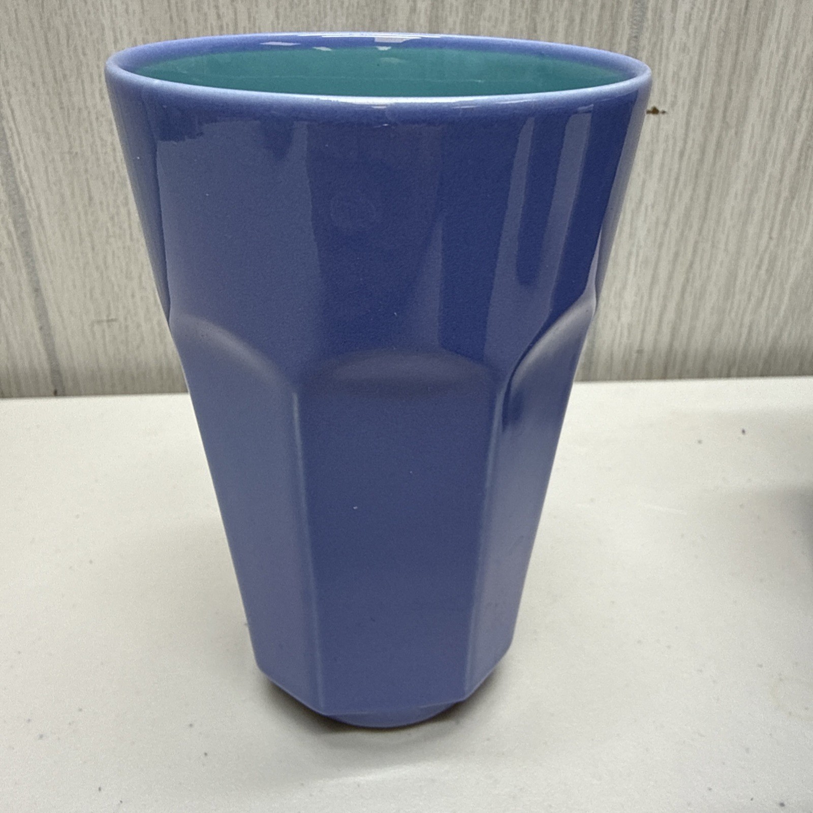 Lindt Stymeist Colorways TUMBLERS 10 oz. Purple over Turquoise GORGEOUS