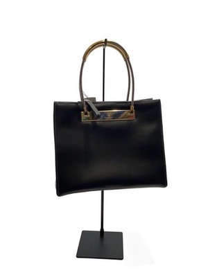Baldinini handbag, leather, black, plain, some corner wear.