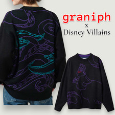 graniph Disney Villains Washable jacquard knit Ursula 013000397 UNISEX Japan New