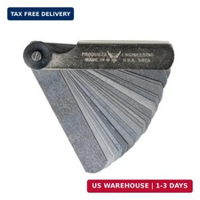 Feeler Gauge Set, 26 Straight Blades, 0.0015-0.025", Made in USA