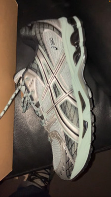 Size 13 ASICS Gel Nimbus 10.1 Ocean Haze / Pure Silver