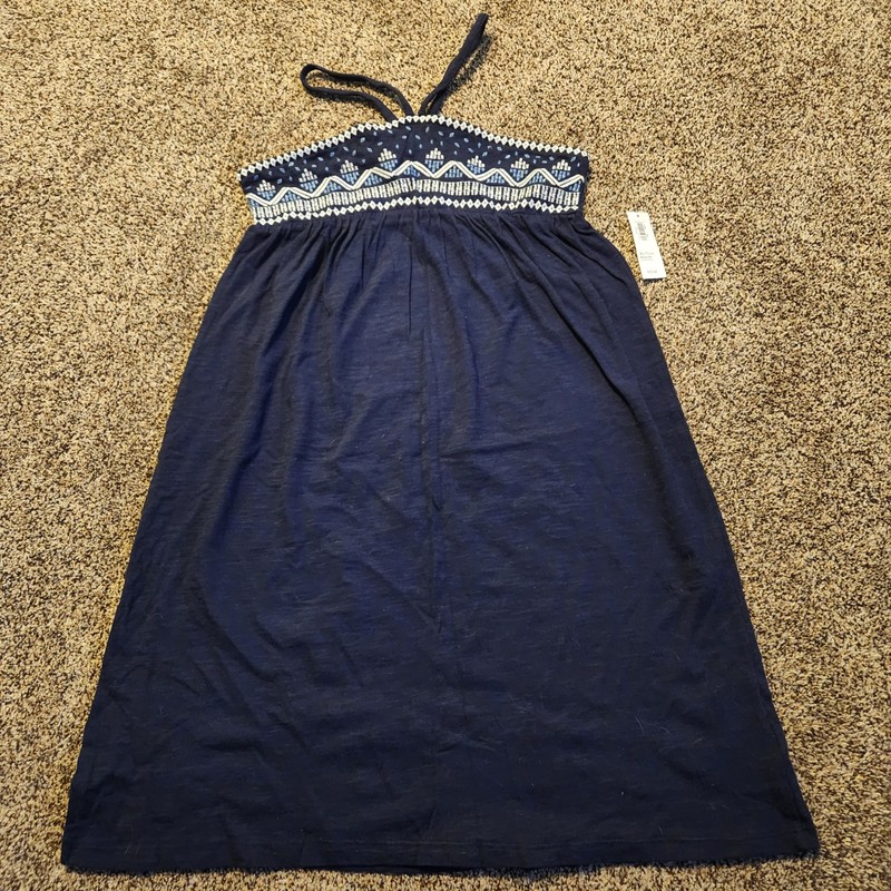 Old Navy Girls Blue Embroidered Dress / Cover Up in XL (14) NEW Beach Vacay 