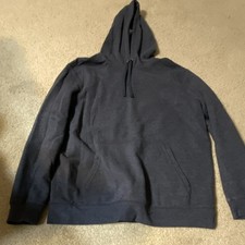 Tek Gear Ultrasoft Fleece Black Pullover Hoodie Pockets Hooded L