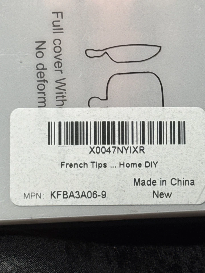 Nail Kingdom Toenail Tips French Style 240/300 Pieces Full Cover Home DIY Light - Image 2 of 4