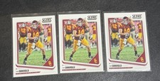 (3) 2018 Panini Score Sam Darnold Rookie Card RC #349 SEAHAWKS . rookie card picture