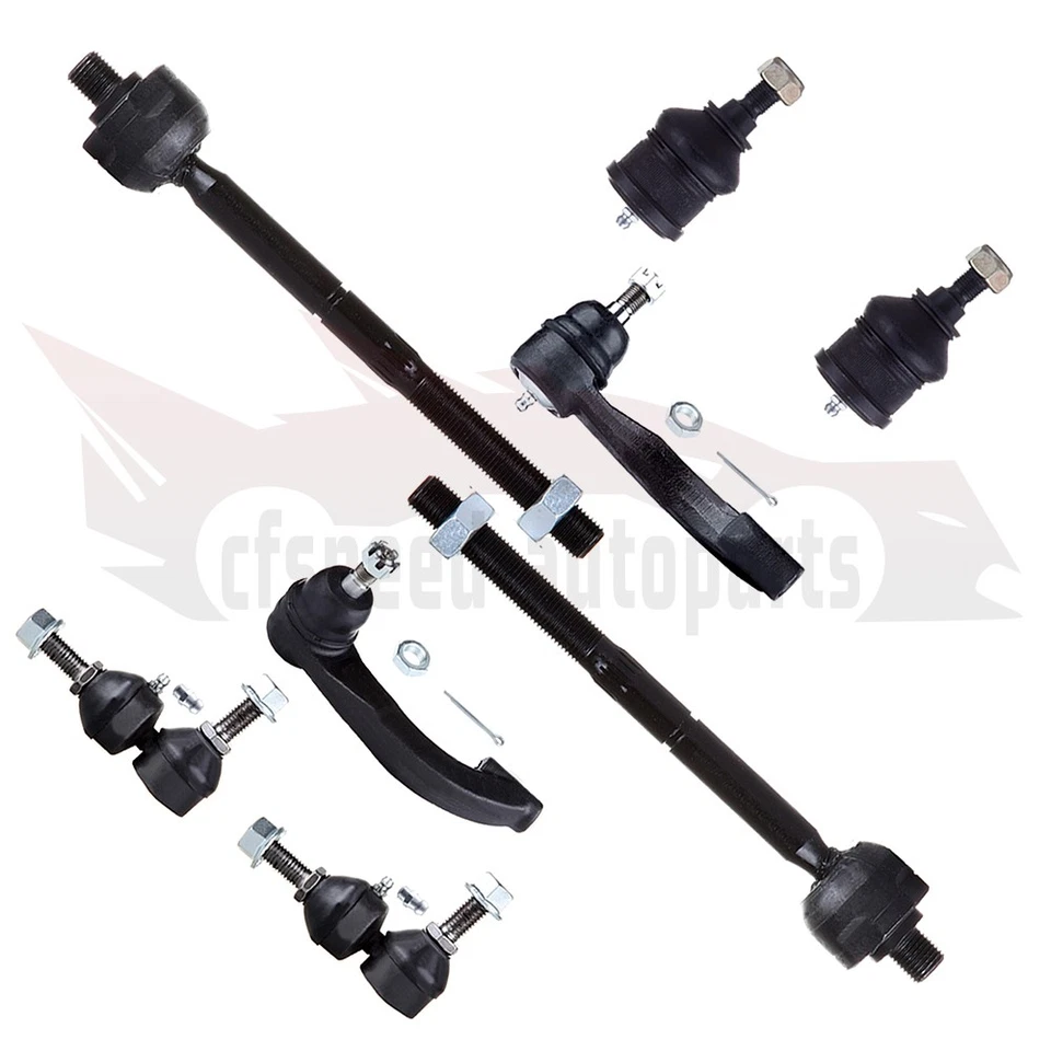 8pcs Front Tie Rod Ends Ball Joints For Plymouth Breeze Chrysler Sebring Stratus - Imagem 2 de 3