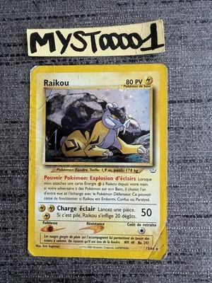 Carte Pokémon Raikou 13/64 Holo Neo Révélation Wizards Français Occasion - Photo 1/4