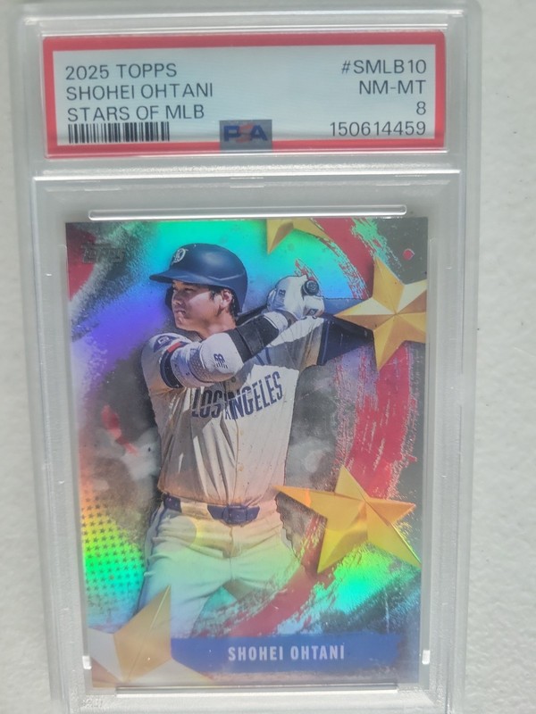 2025 Shohei Ohtani Topps Stars of MLB #SMLB-10 PSA 8