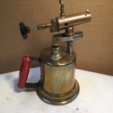 Clayton And Lambert C & L Brass Blow Torch Antique Vintage Shiny Man Cave Sharp
