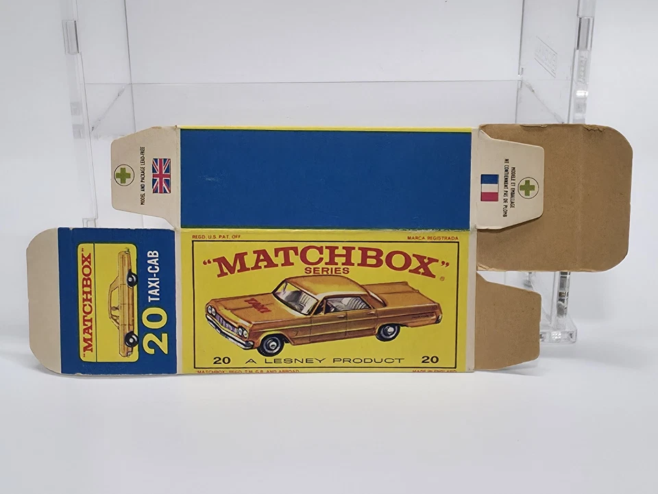 Matchbox Moko Lesney MB20 Chevrolet Impala Taxi with Box (E4) - Image 2 of 4