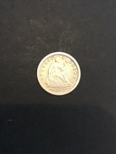 1853 ARROWS SEATED LIBERTY HALF DIME XF-AU
