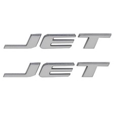 Sea Ray Boat Raised Emblem Decal Sticker | Jet Chrome Plastic (Pair)