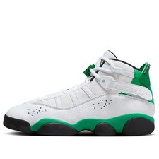 NWOB Nike Air Jordan 6 Rings Lucky Green White 323419-131 GS Sz 5Youth