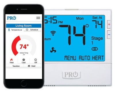Pro1iaq T855ISH Wi-Fi Thermostat 18-30VAC 1.5A Programmable Hardwire Only