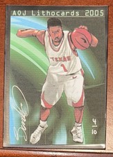 AOJ Lithocard 2005 Daniel Gibson 4/10 signed By Artist Jonathan D. Gordon
