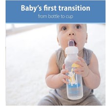 Dr Brown's Milestones Baby Sippy Bottle With Silicone Free 8 oz pack 2