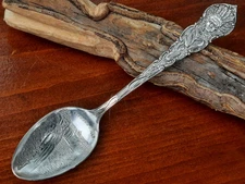 Sterling Silver Shepherd Mfg. Co. Niagara Falls Indian Chief & Corn Spoon