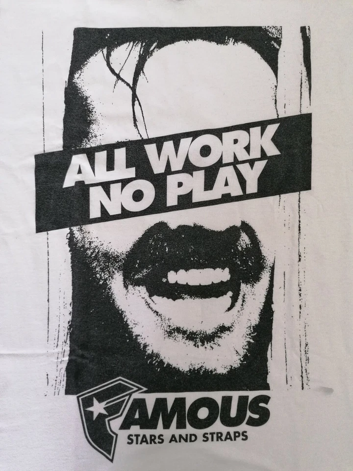 T-shirt maglietta Famous stars and straps, Jack Nicholson SHINING - Imagen 2 de 4