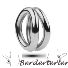 Double arc Stainless Steel Cock scrotum ring Stretch Ball Stretcher 34mm Toy