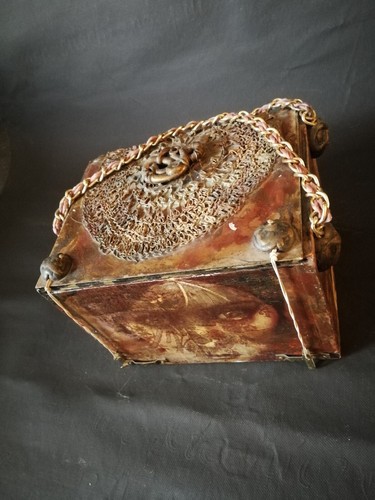 classic bag hand handle handbag vintage woman fashion brand pochette in wood box - Picture 8 of 24