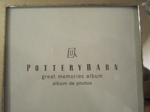 Pottery Barn Great Memories I Do Album Silver Plated 30 Pages