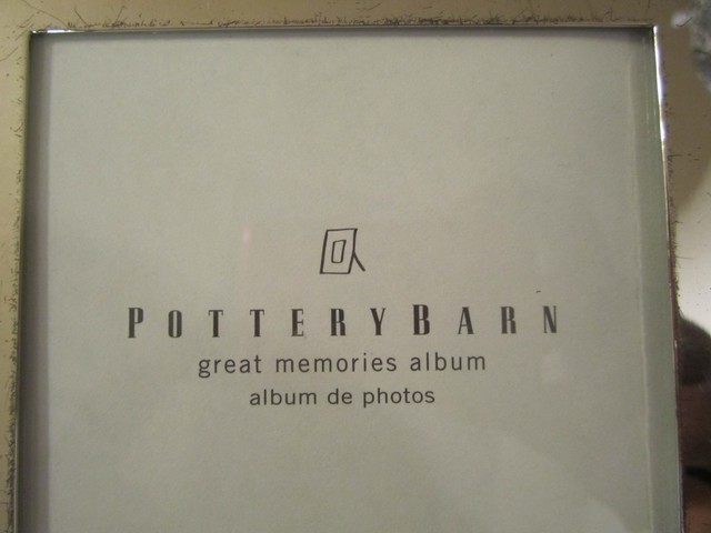 Pottery Barn Great Memories I Do Album Silver Plated 30 Pages