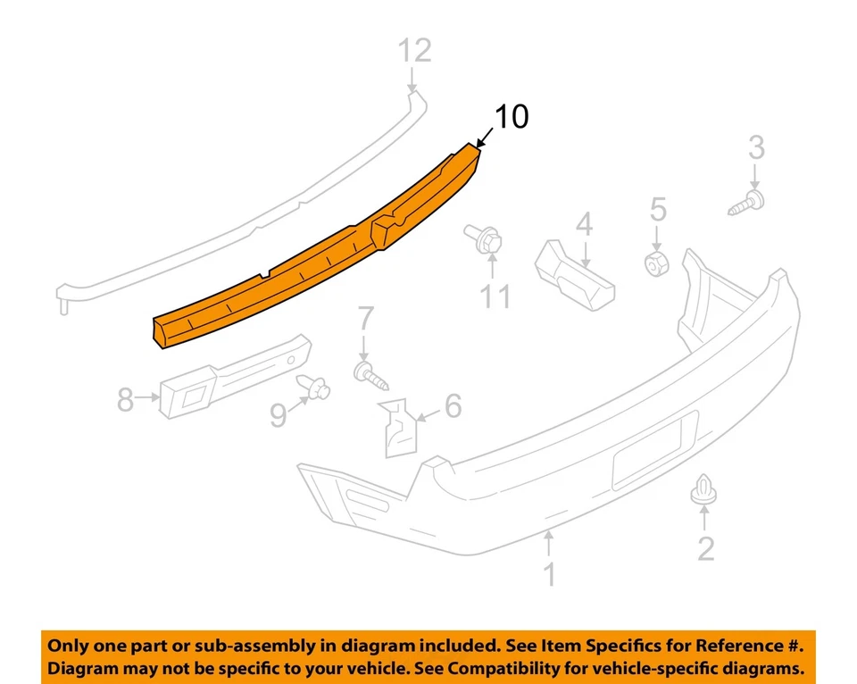 Parachoques trasero completo Ford Mustang 2010 OEM L6 Kona azul doble escape Foto 3 de 4