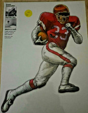 Red Running Back Football Player Caboom Your Room Peel and Stick Wall Decor