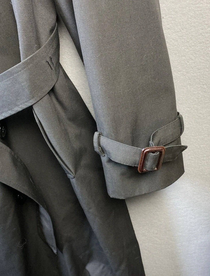 Trench coat Bradley Jons para hombre 40R bolsillos BTTN cuello falta calentador extraíble Foto 4 de 4