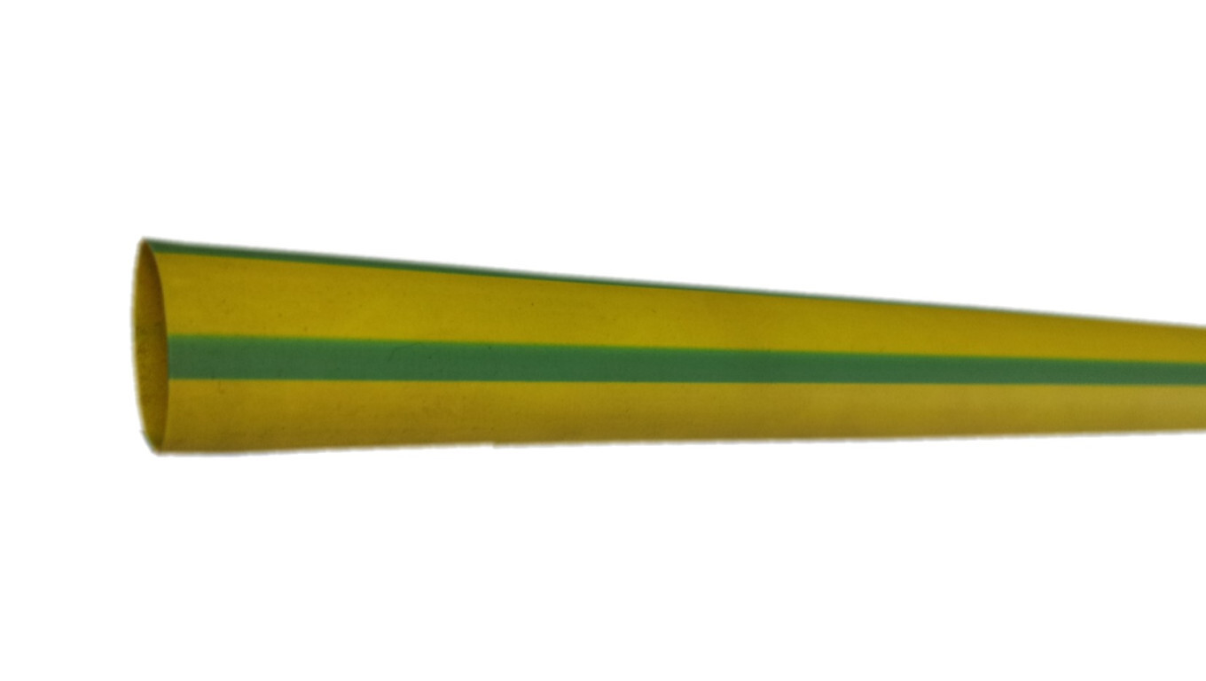 Thin-wall heat shrink tube CR 19.1/9.5 - 3/4 inch yellow-green /1m/ 8-712 /T2UK