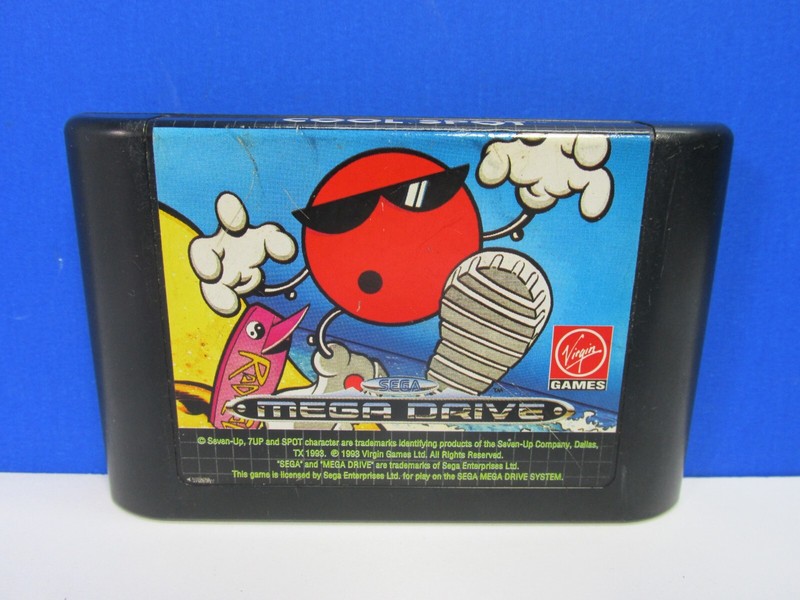 vintage SEGA MEGA DRIVE COOL SPOT VIDEO GAME cart only ORIGINAL 7UP