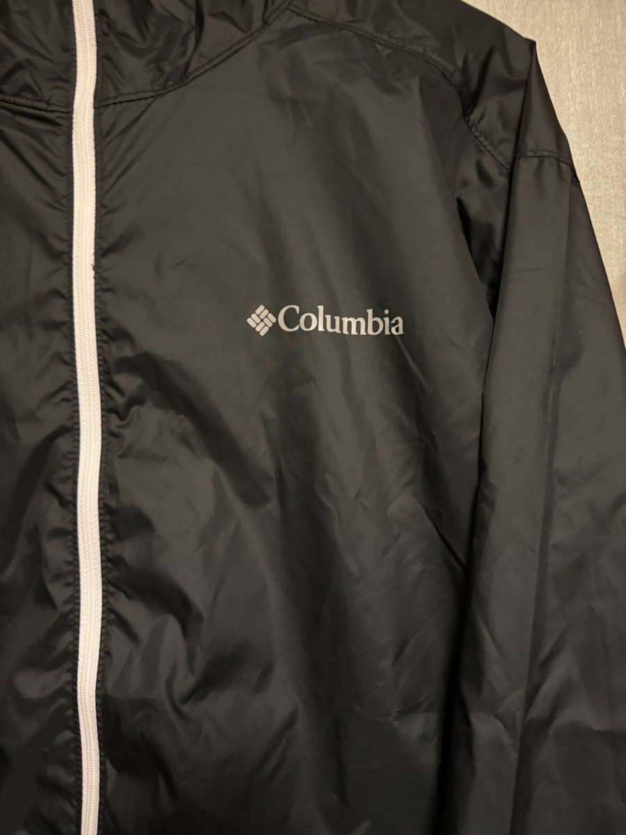 ジャケット・アウター m111o Columbia Men's Center Ridge Windbreaker Jacket Black/grey XM0287