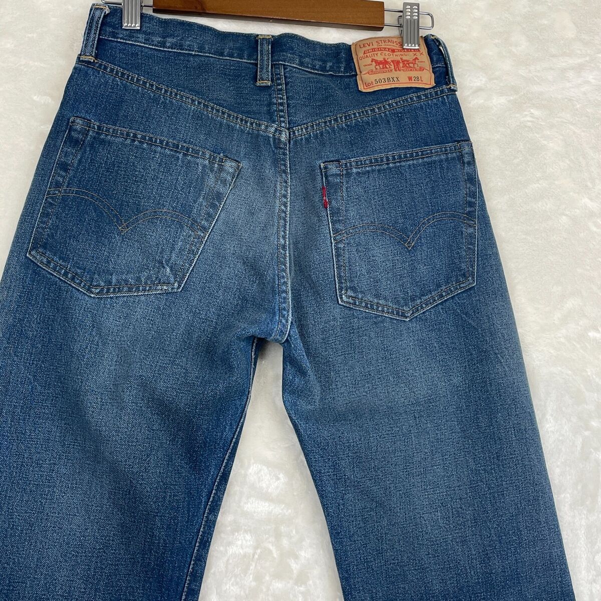 Levi's Jeans 503 BXX Mens 28x31 Blue Denim Selvedge Big E Levi's Jeans 503 BXX Mens 28x31 Blue Denim Selvedge Big E