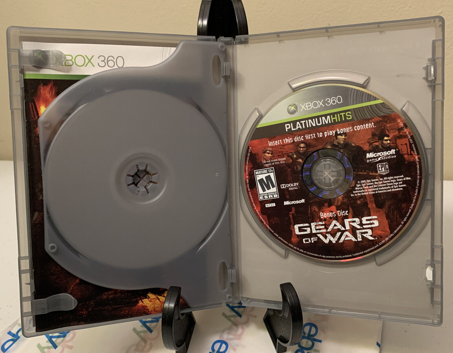 Gears Of War 2-Disc Bonus Edition Xbox 360 Complete Collection Platinum  Hits NEW 882224743068