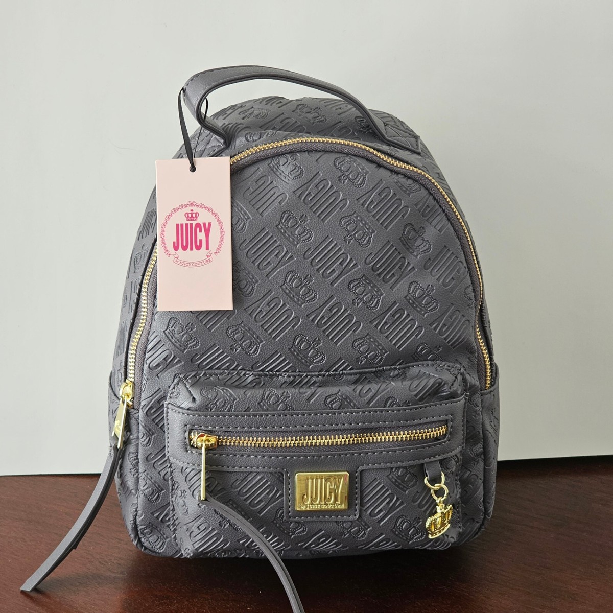 Juicy By Juicy Couture Crowd Pleaser Backpack RABBIT Gray  display picture 3