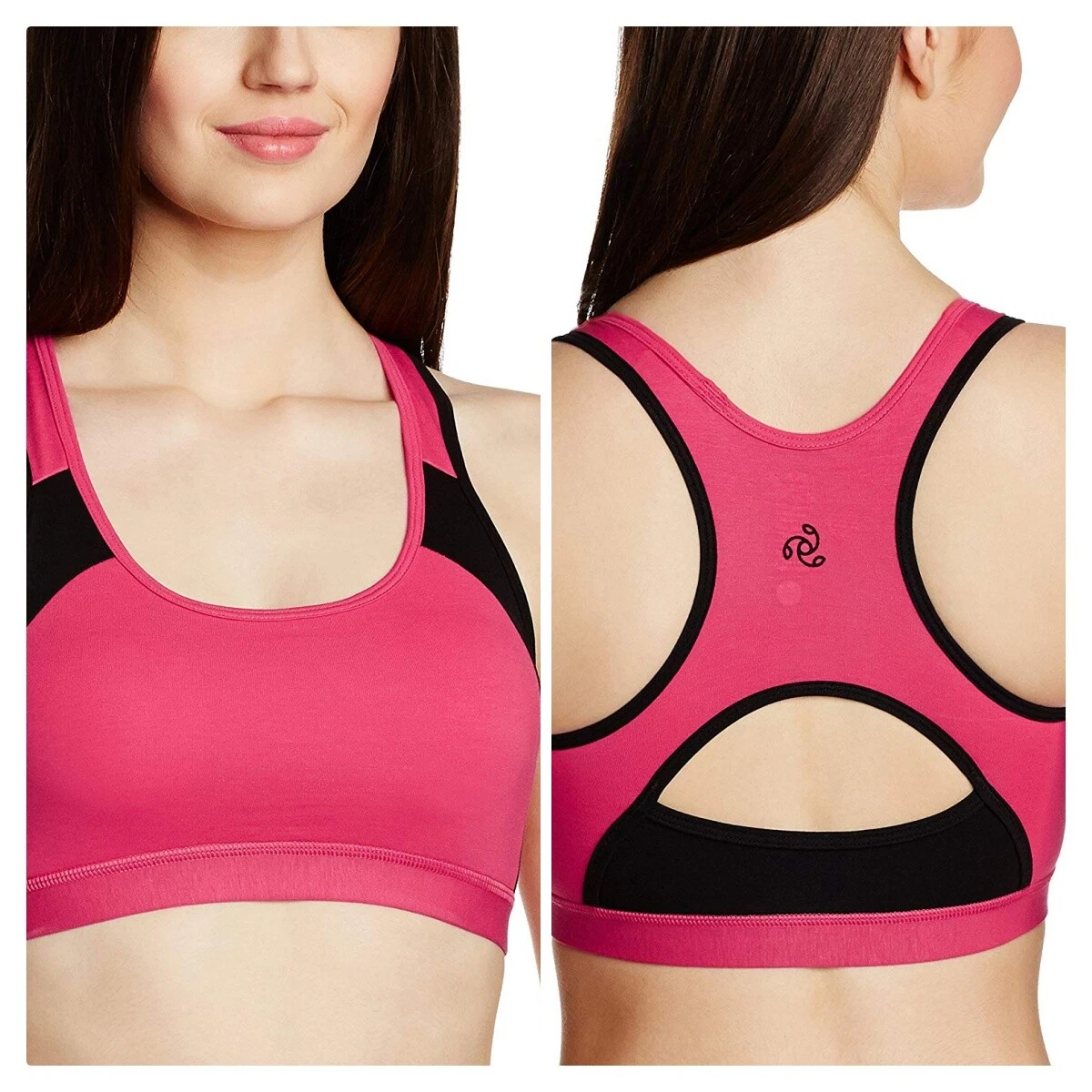 Jockey Women's Cotton Padded Active Bra Elastane Stretch fabric