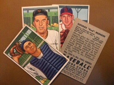 1952 Bowman Baseball Singles - Pick Your Card - Complete Your Set - High Numbers