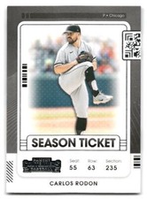 Carlos Rodon 2021 Panini Contenders #79 Chicago White Sox BASEBALL