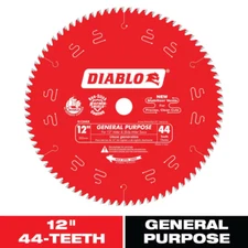 Diablo Circular Saw Blade Carbide 12 Inch x 44 Teeth General Purpose Wood 1 Pack