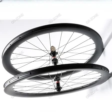 Road Bike Carbon Wheelset 700c Clincher Tubeless Disc Brake Center Lock/6 Bolt 