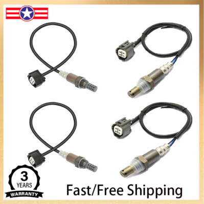 Set of 4 Up+Down Oxygen O2 Sensor For JAGUAR 2004-2005 XJ8 2005 SUPER V8 4.2L V8