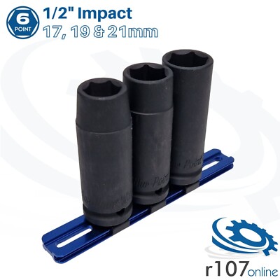 Blue Point 1/2'' tiefe Schlagschrauber Steckdosen 17 mm 19 mm 21 mm - wie verkauft von Snap On