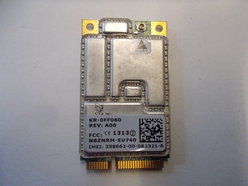 Carte Interne Dell Wireless HSDPA UMTS KR-0FF060 NBZNRM-EU740 D630, #X-24-8 - Photo 2/3
