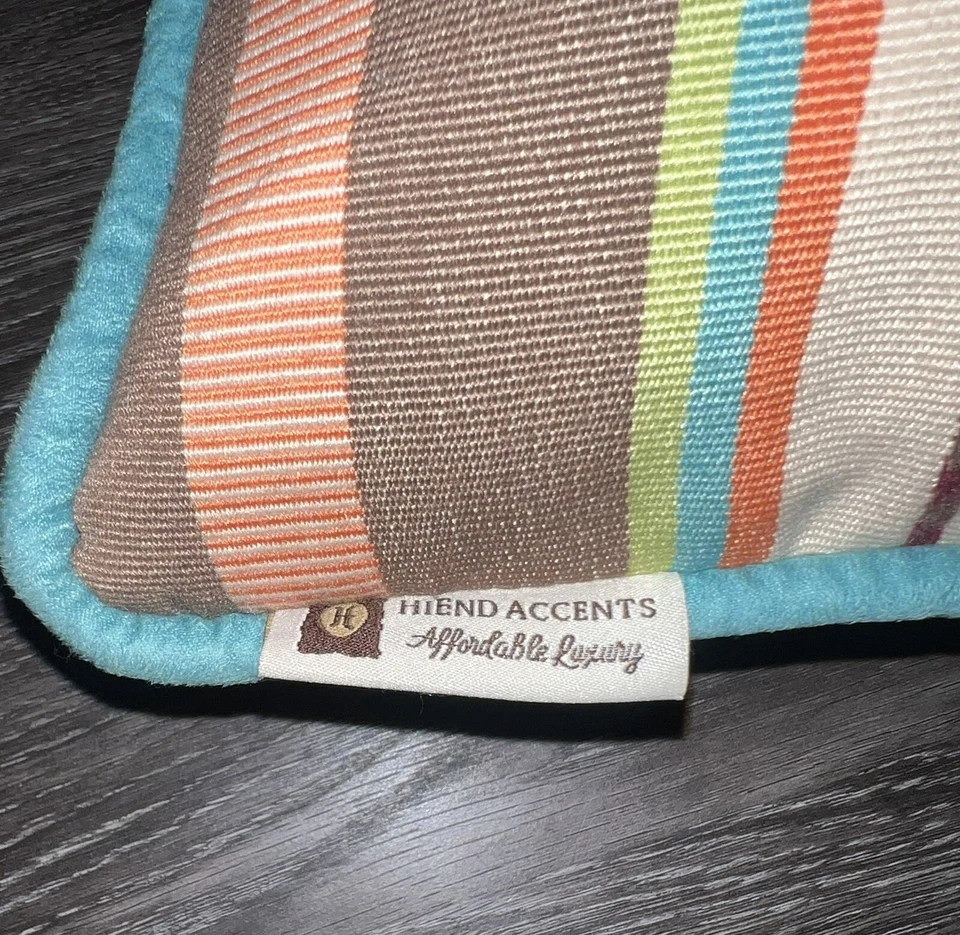 "Almohada Bufflo grande HiEnd Accents con detalles de adorno, Serape, 18"" x 18""" Foto 4 de 4