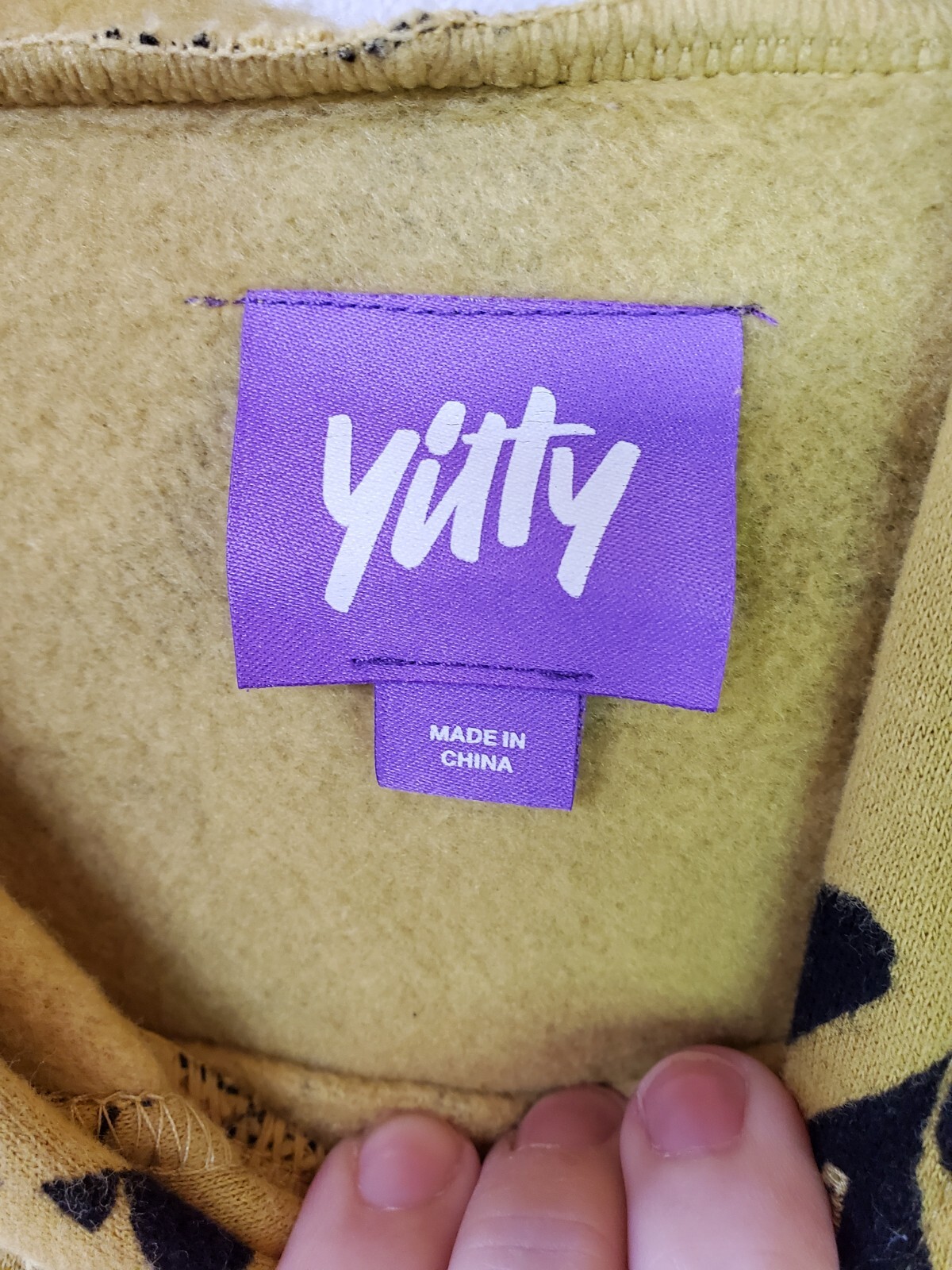 Fabletics Yitty By Lizzo Yellow Major Label Oversized Hoodie Sweatshirt ...